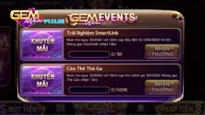 Khuyến mãi lớn tại cổng game bài Gemwin