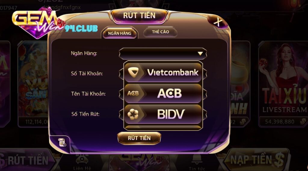 Cách rút tiền Gemwin đơn giản và nhanh chóng